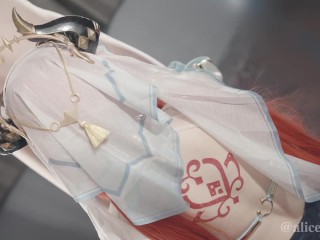 ❤💚【ありすほりっく】原神 素人コスプレイヤー のASMR風 じゅぽ音フェラチオ動画