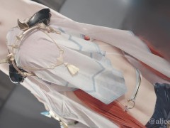 ❤💚【ありすほりっく】原神 素人コスプレイヤー のASMR風 じゅぽ音フェラチオ動画 - Screenshot 13 of 16 - Deepthroat