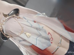 ❤💚【ありすほりっく】原神 素人コスプレイヤー のASMR風 じゅぽ音フェラチオ動画 - Screenshot 7 of 16 - Blowjob