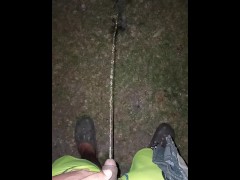 Cold peeing outside
