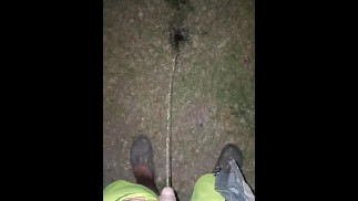 Cold peeing outside