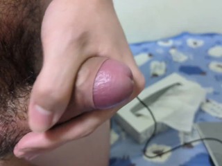 毛を切った後の包茎早漏オナニー【毛を整える動画は別動画に】