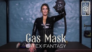 Masque à gaz en latex Fantasy - Intense Femdom POV JOI