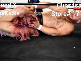 blonde, maledom, headscissors, fetish