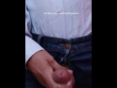 HOT & HORNY DADDY BUST A NUT IN THE OFFICE.