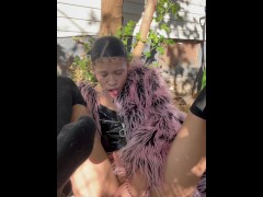 Pissing in the neighbors yard 😳🩷