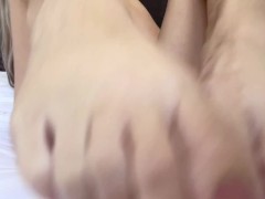 Horny Teen Rubs clit after Studying