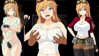 First Trial Version Of Erina And The City Of Machines Live Version A Big-Chested Female Engineer Gets A Massage From