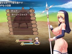 【#01 聖痕のアリア(体験版)実況】金髪爆乳修道女がイラマチオ口内射精されたり素股射精されたり・・(アニメーション同人エロゲー・抜きゲー ) Hentai game
