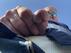 Daddy public peeing pissing on the phone - SOUND ON!