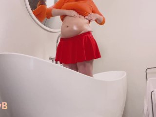 fetish, red head, butt, cosplay