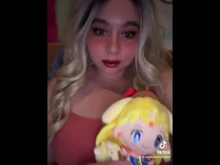 vertical video, blonde big tits, sexy blonde milf, sexy blonde