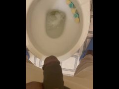 Peeing From My Big Black Cock