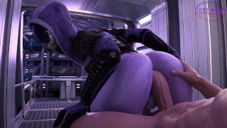 Futa Mass Effect Alein принимает Хуй Жестко