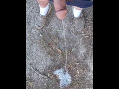 Risky Backyard Pissing Thought It Would Never End Compilation 1 Video Loop