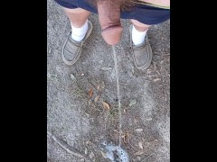 Risky Backyard Pissing Thought It Would Never End Compilation 1 Video Loop