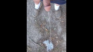 Risky Backyard Pissing Thought It Would Never End Compilation 1 Video Loop