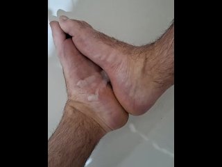 cumhot, feet, foot fetish, solo male