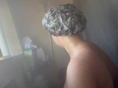 Taking a shower