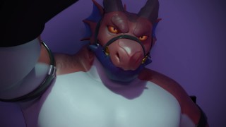 POV Performing A Blowjob On A Large Hot Dragon