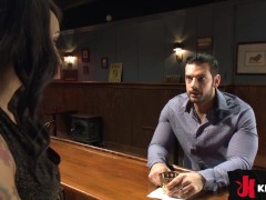 Honey has the biggest cock in the business! Honey is a gorgeous TS bartender who makes a lonely cust