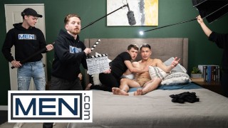 MEN - Colton Reece Is Clueless He Is About To Shoot A Porn Movie But Plays Along And Tops Joey Mills