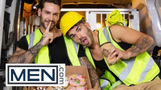 MEN - Tattooed Stud Papi Kocic Serves His Dick In A Donut To Sweet-toothed Pol Prince