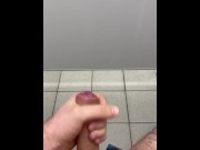 Preview 4 of Jerking off public toilet. Cumshot. Understall cruising