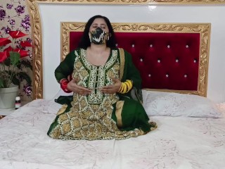 Most Beautiful Indian Bride Lady Fucking Pussy by Dildo with Hindi Dirty Talking