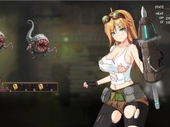 【#03 エリナと機魔の都(体験版)実況】爆乳女技師が全裸で野外露出徘徊した結果おっぱい揉まれまくり・・(ファンタジー同人エロゲー) 10/16