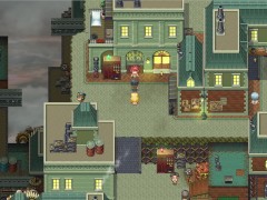 【#03 エリナと機魔の都(体験版)実況】爆乳女技師が全裸で野外露出徘徊した結果おっぱい揉まれまくり・・(ファンタジー同人エロゲー) 14/16