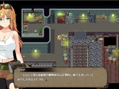 【#03 エリナと機魔の都(体験版)実況】爆乳女技師が全裸で野外露出徘徊した結果おっぱい揉まれまくり・・(ファンタジー同人エロゲー) 9/16