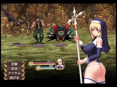 【#03 聖痕のアリア(体験版)実況】金髪爆乳修道女が授乳手コキでぶっかけ顔射させてくれて・・(アニメーション同人エロゲー・抜きゲー ) Hentai game