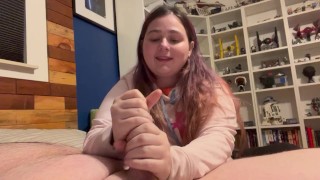 Menina Curta Edging Grande Guy Com Masturbação