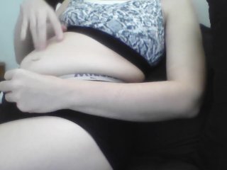 old young, belly bloat, underboob, weight gain fetish
