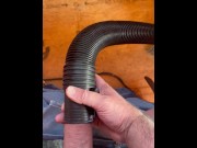 Preview 6 of Using a worksite shop vac to give myself a blowjob