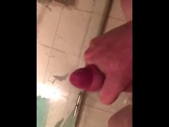 Solo Cumshot Shower Screen Scene