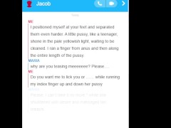 Sexting | Cheating Girlfriend Sexting On Snapchat With Boyfriend Near Her