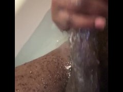 Jerking off in tub