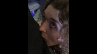 tranny slut gives stranger her address and gets her throat taken for a ride