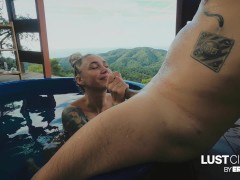Owiaks Getting Crazy Together in the Outdoor Jacuzzi - Yoga Getaway on Lust Cinema by Erika Lust