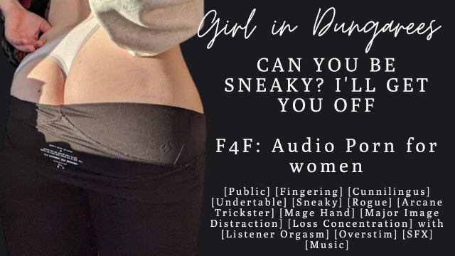 F4F  ASMR Audio Porn for women  Sneaky fingering turns into sneaky cunnilingus  Hold the moan
