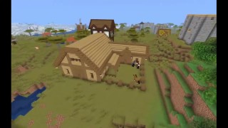 Comment construire une grange avec une écurie dans Minecraft
