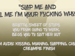 [F4M] Audio: GF won’t let you go to work, rides you till you cum instead