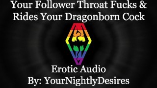 Usando seu pau nascido no dragão para cobrir minha bunda branca [Skyrim] [Throat Fuck] [Anal] (Áudio erótico para Men)