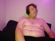 Preview 5 of Handsome, Chubby, Bi Dude Strokes His Huge Cock On Streamate