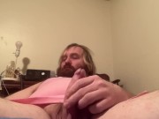 Preview 1 of Little for Big Pink Sexy Adult Romper Cum so Hard Slow Tease With New Lovense Ridge Toy Sissy Cross