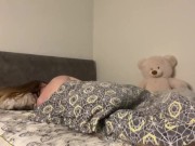 Preview 1 of The student engaged in hot masturbation after waking up!
