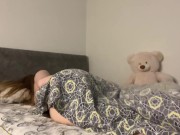 Preview 2 of The student engaged in hot masturbation after waking up!