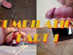 Daddys cumshot compilation and in slowmotion part 1